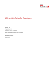 API Justitia.Swiss for Developers