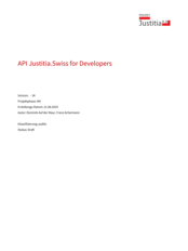 API justitia.swiss for Developers